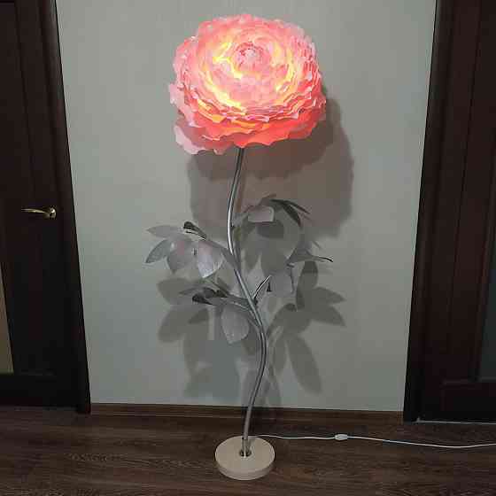 Торшер-нічник "Півонія рожевий" Дніпро