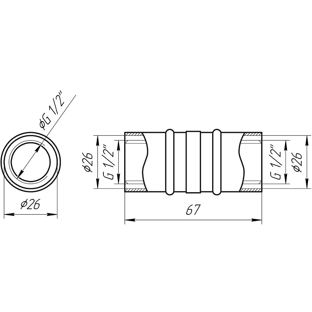 Муфта проміжна прес APE ITALY AP 103 26х26 Тернополь - изображение 3