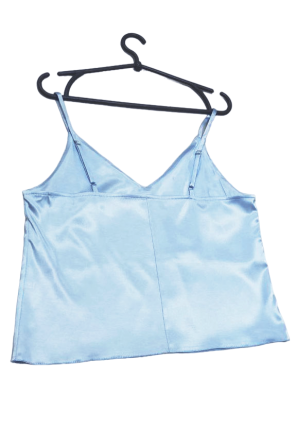 Базовая майка женская атлас Голубой M Харьков