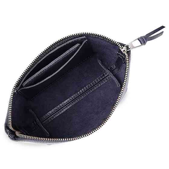 Кожаная женская косметичка GRANDE PELLE 11570 Черный Киев