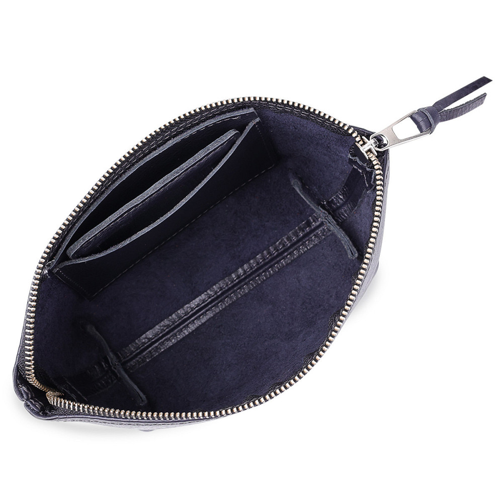 Кожаная женская косметичка GRANDE PELLE 11570 Черный Киев - изображение 5