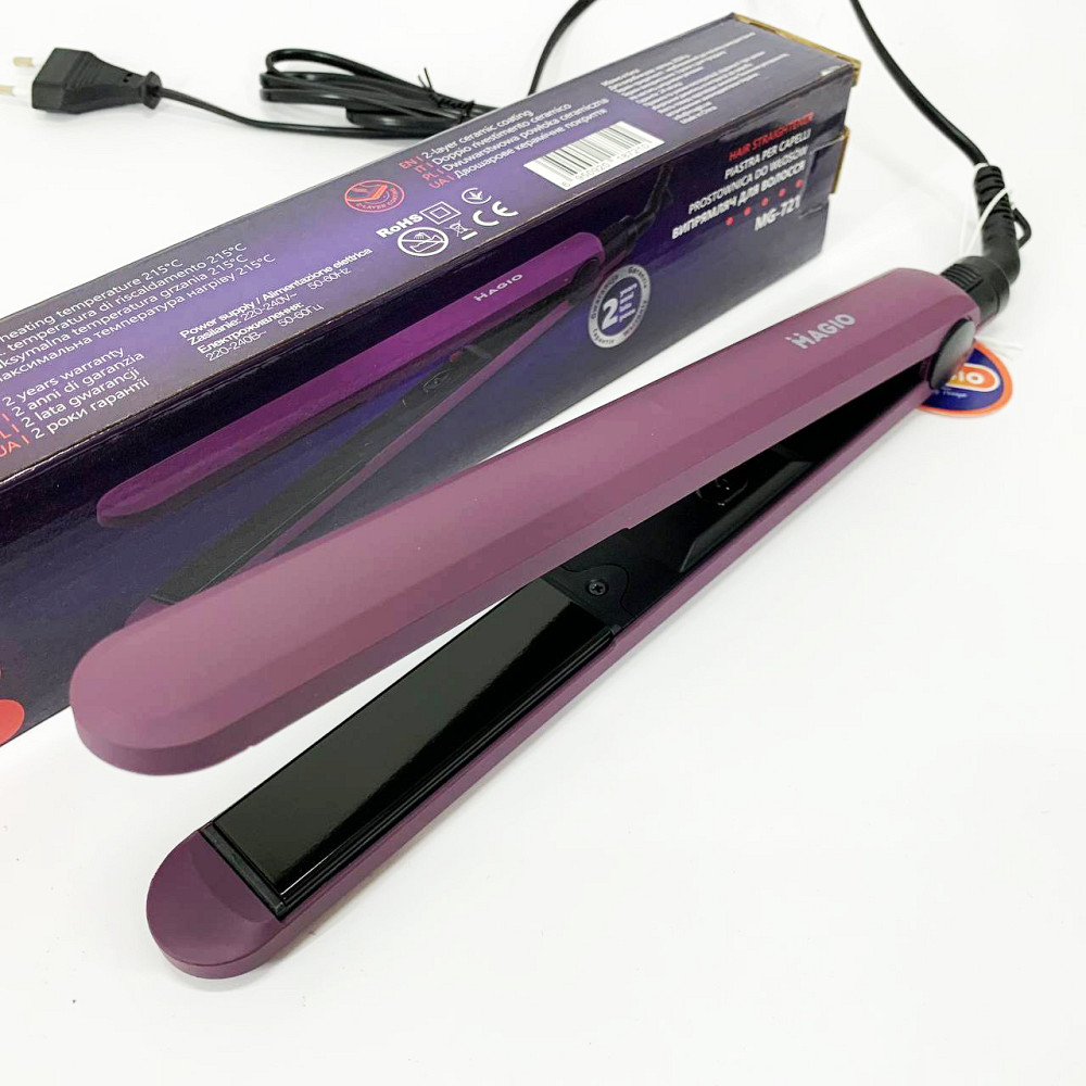 Випрямляч для гладкості волосся MAGIO MG-721, Електричний випрямляч для гладкого волосся FN-21 Львів - фото 5
