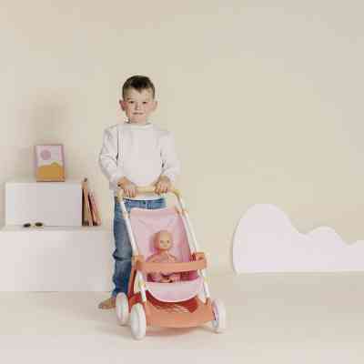Коляска для кукол Smoby Baby Nurse Терракотовая пудра. Прогулка, с корзиной, 18 мес + (7600254024) Винница