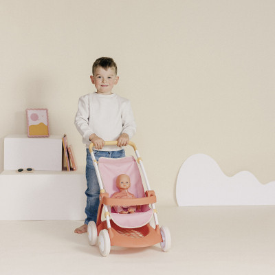 Коляска для кукол Smoby Baby Nurse Терракотовая пудра. Прогулка, с корзиной, 18 мес + (7600254024) Винница - изображение 3