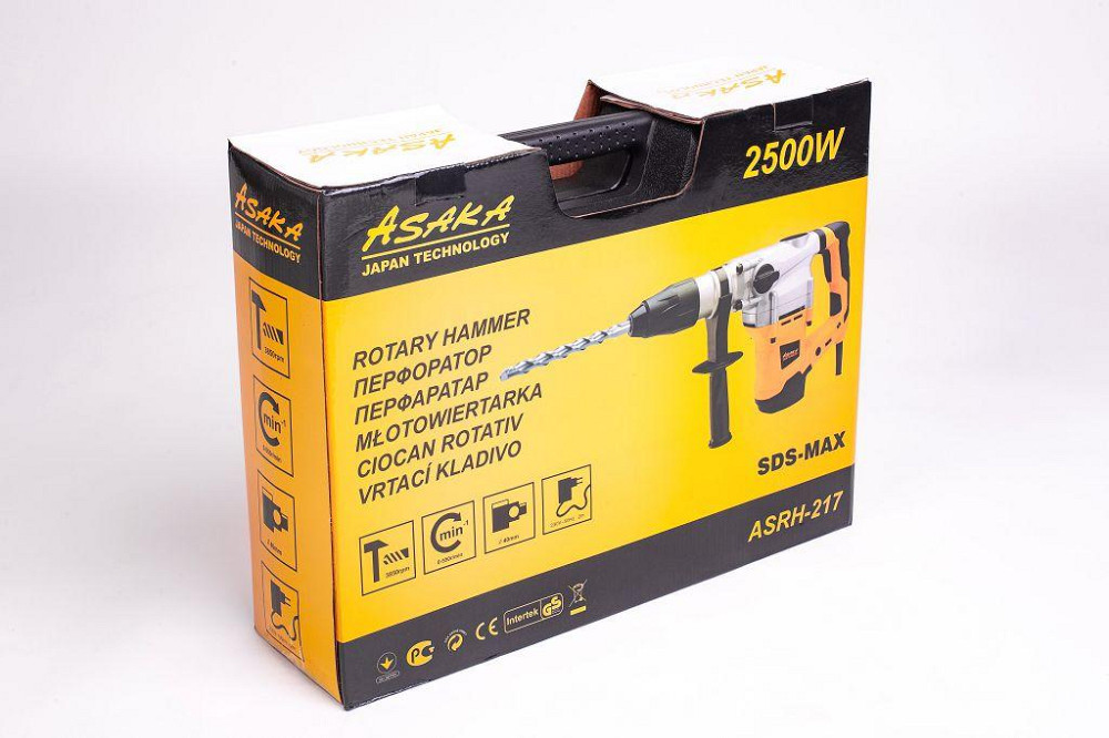Перфоратор SDS-Max Asaka ASRH 217 – 3 режими, 2500W Львів - фото 6