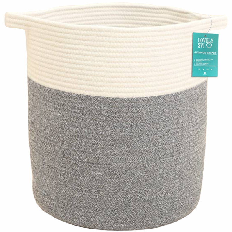 Корзина Органайзер Lovely Svi для хранения белья или игрушек 35 х 41 см Серый Киев - изображение 1