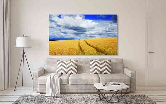 Картина холст в гостиную / спальню   Поле пшениці      MLP_140 Киев