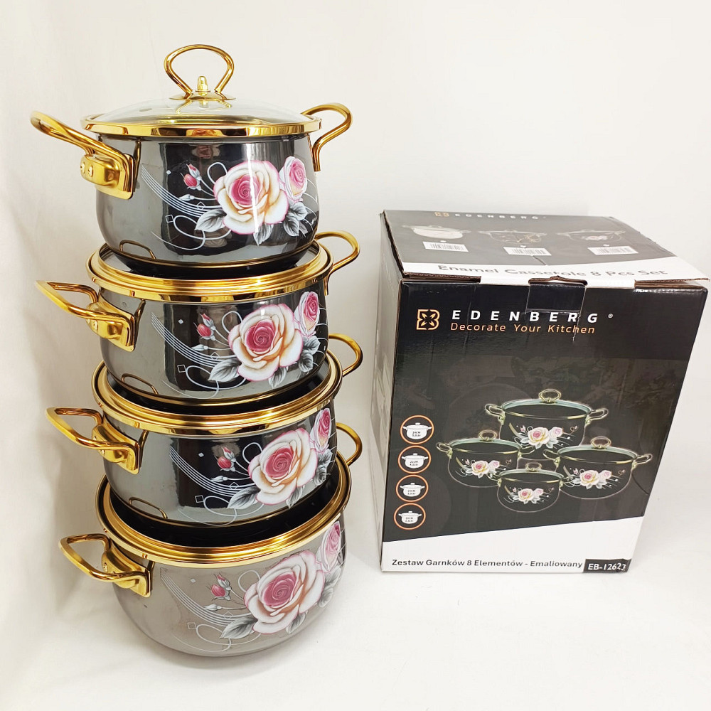 Каструля з нержавіючої сталі, Набір каструль з антипригарним покриттям, Набір каструль зі сталі OV-54 Львів - фото 8