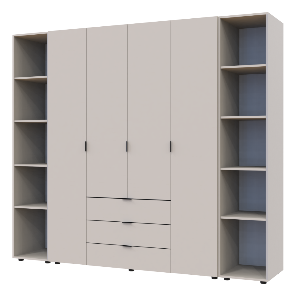 Комплект шкафов для одежды Doros Гелар (3 шт.) 231,4х49,5х203,4 см Кашемир (DRS-011247) Львов - изображение 3