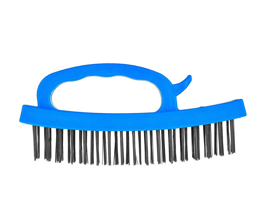 Ручна щітка дротяна "GeKo" 165 мм зі сталевих дротиків з пластиковою ручкою Стрый - изображение 3