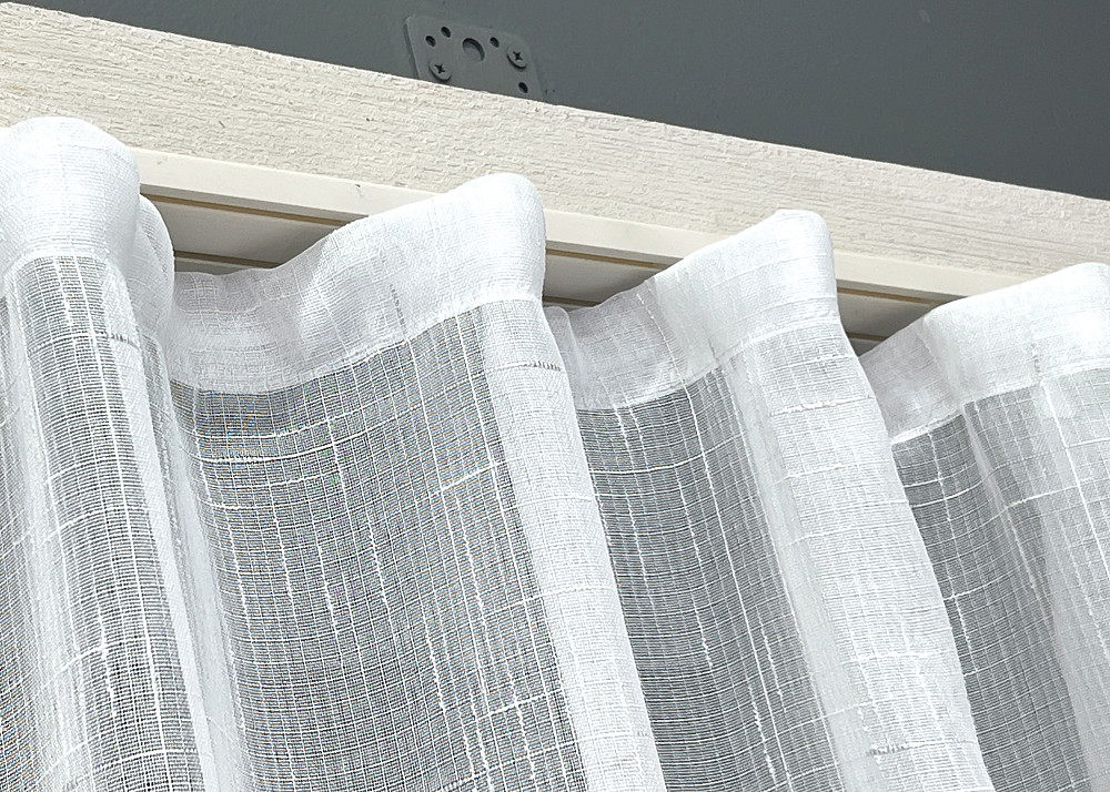 Кухонная арка VR-Textil № 000к лен с бахромой белый с золотистым 270х160 см (51-261) Киев - изображение 7