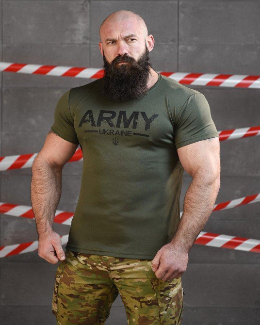 Тактична футболка потовідвідна SABUR АРМІЯ ОЛИВА ВТ6727 Одеса - фото 1