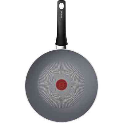 Сковорода Tefal ВОК Halo 28 см, алюміній, бакеліт, сірий (C3121953) Винница