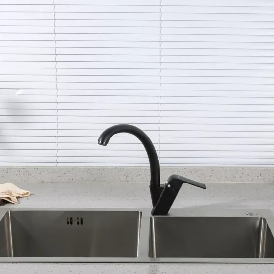 Змішувач для кухні GAPPO G4150 чорний Київ