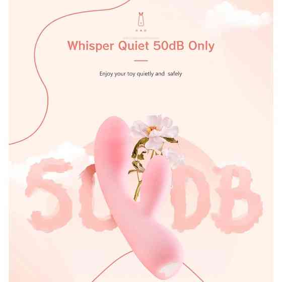 Вібратор подвійний BeYourLover Cloud JOY 10 режимів вібрації, рожевий Sex Aura Київ