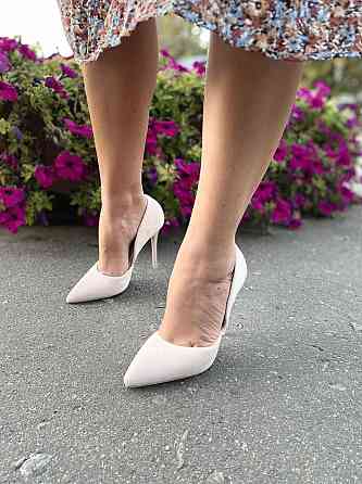 Seastar Туфлі жіночі SEASTAR бежеві еко-замша каблук 10см ( 4534) Коломия