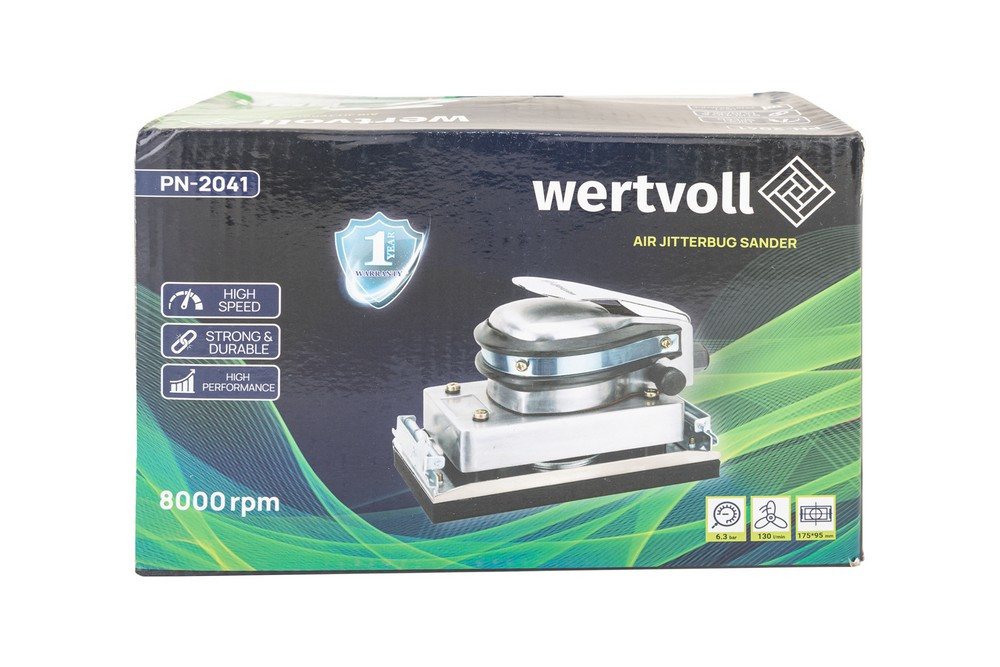 WERTVOLL Шліфмашина пневматична вібраційна WERTVOLL 175х95 мм 8000 об/хв 115 л/хв 6.3 bar регул Коломия - фото 4