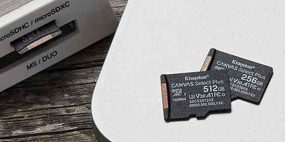 Картка пам'яті Kingston Canvas Select Plus microSDXC+SD-адаптер SDCS2/256GB (256GB, Class10, UHS-I, 100/85мБ/с) Николаев