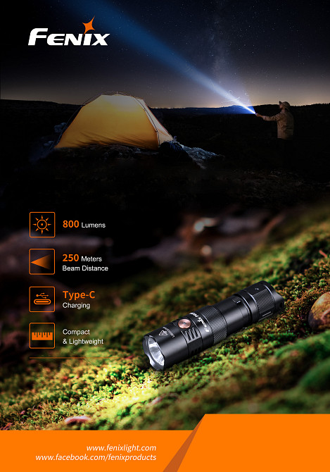 Ліхтар ручний Fenix PD25R Київ - фото 6