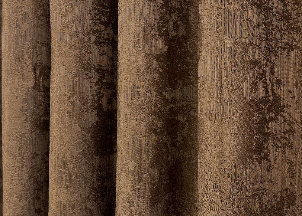 Комплект готовых штор VR-Textil Жакард Sultan XO № 1827ш Коричневый 200х275 см 2 шт (32-145) Киев - изображение 7