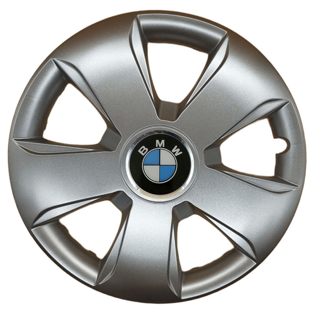 Автомобільні модельні ковпаки R13 BMW 102 4шт, SJS, сріблясті Київ - фото 1