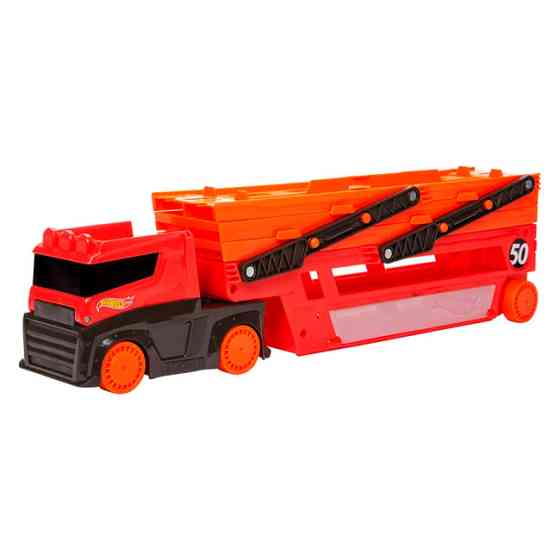 Вантажівка-транспортер Hot Wheels Action Мега-транспортер 45 см (GHR48) Чернігів