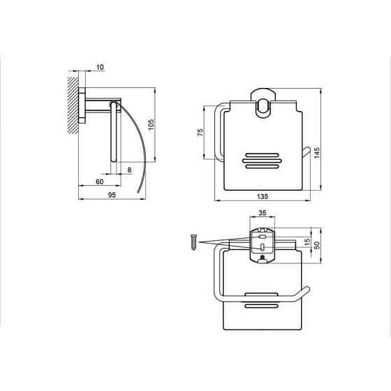 Тримач для туалетного паперу Qtap Liberty CRM 1151 Київ
