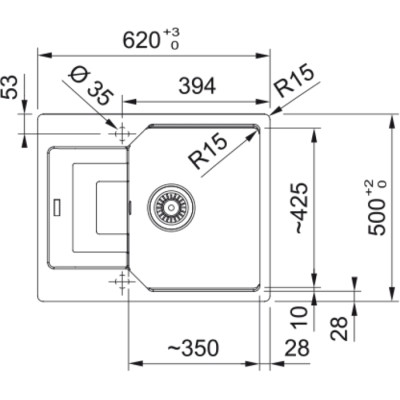 Мийка кухонна Franke 114.0699.235 Вінниця - фото 4