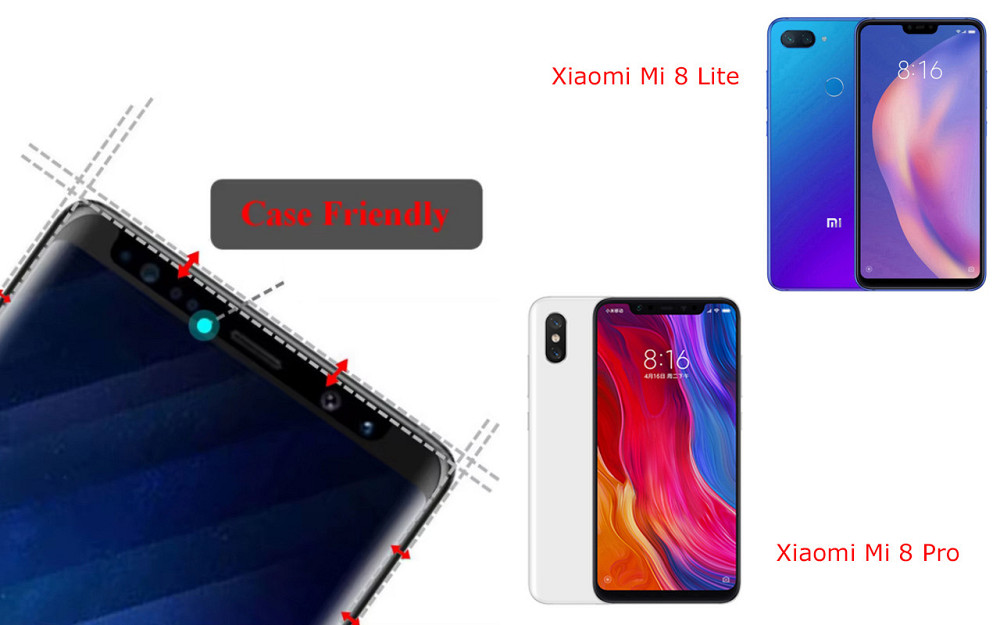 Защитное стекло HyperGlass Pro для Xiaomi Mi 8 Lite, Mi 8 Pro – максимальная чувствительность и защита Киев - изображение 4