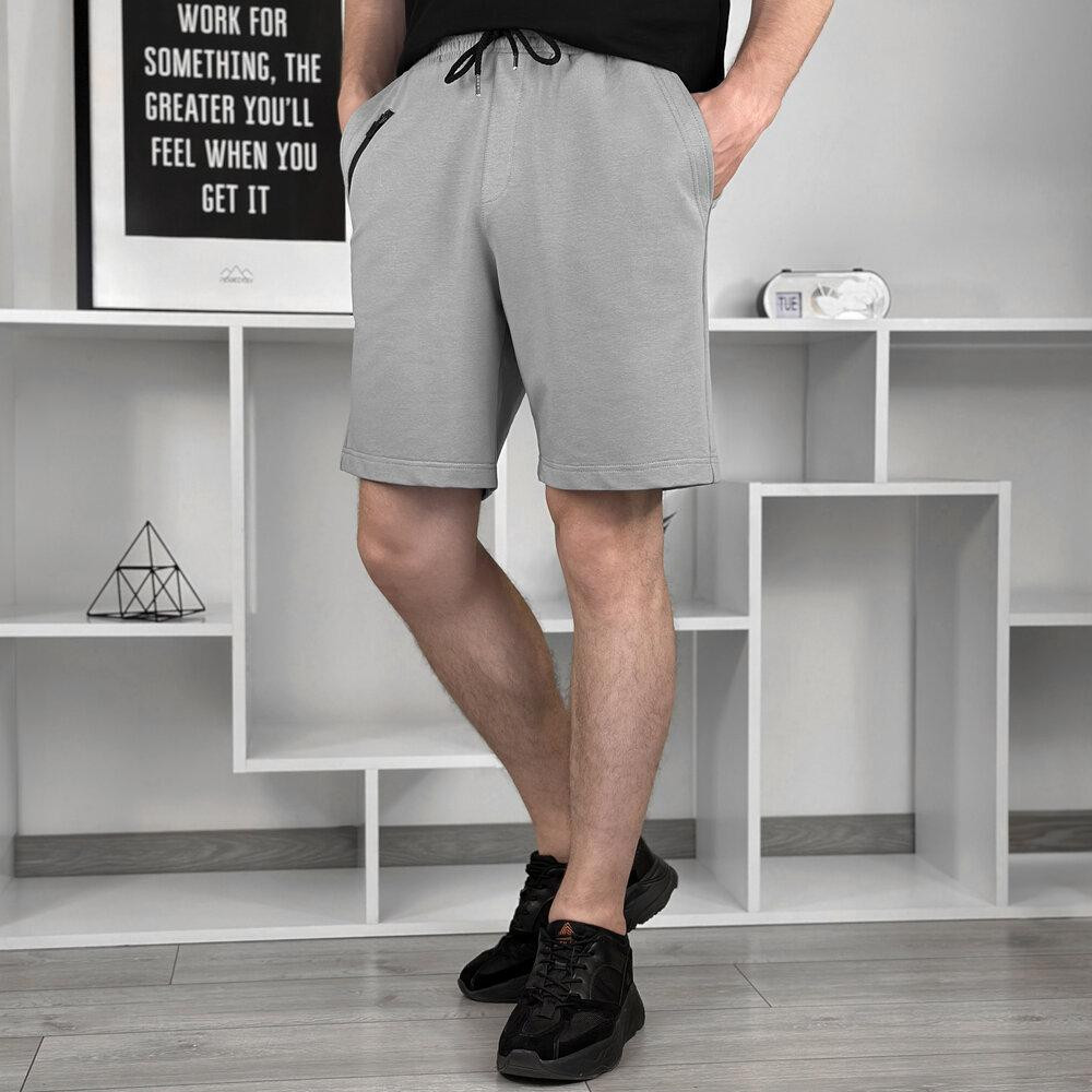 Легкі однотонні сталеві чоловічі шорти Pobedov Griz Київ - фото 8