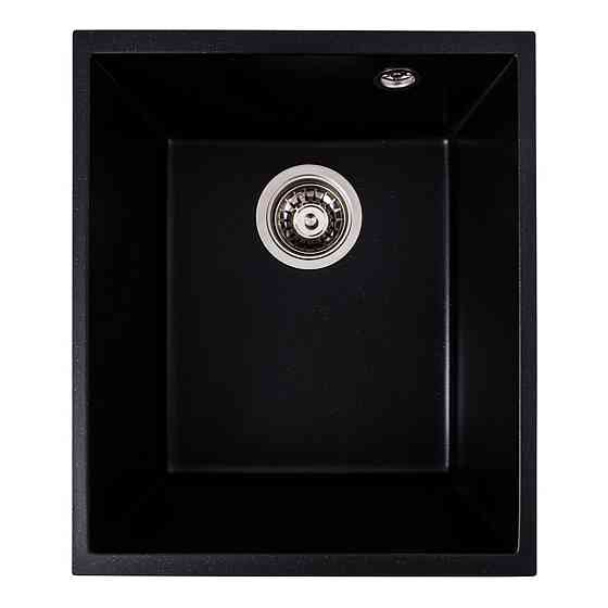 VALESO Гранітна мийка для кухні VALESO ROXY 3744 матова Чорний металік Київ