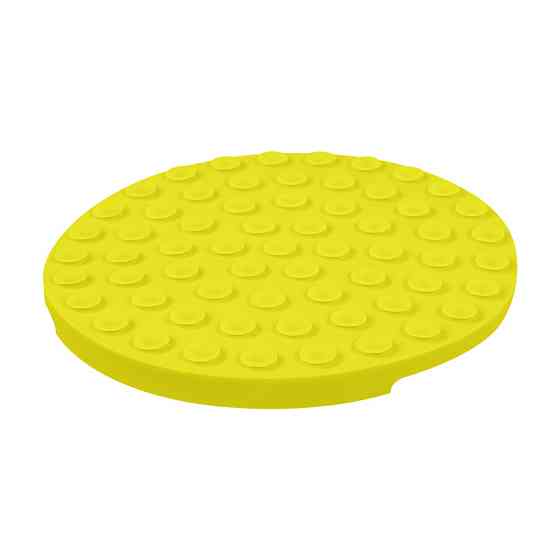 Коврик для слизивания и медленного питания WAUDOG Silicone, 211х211х30 мм, желтый Киев