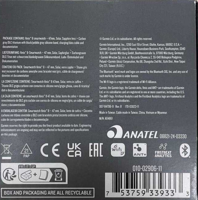 Смарт -Часы Спортивний годинник Garmin Fenix 8 47mm Київ - фото 2