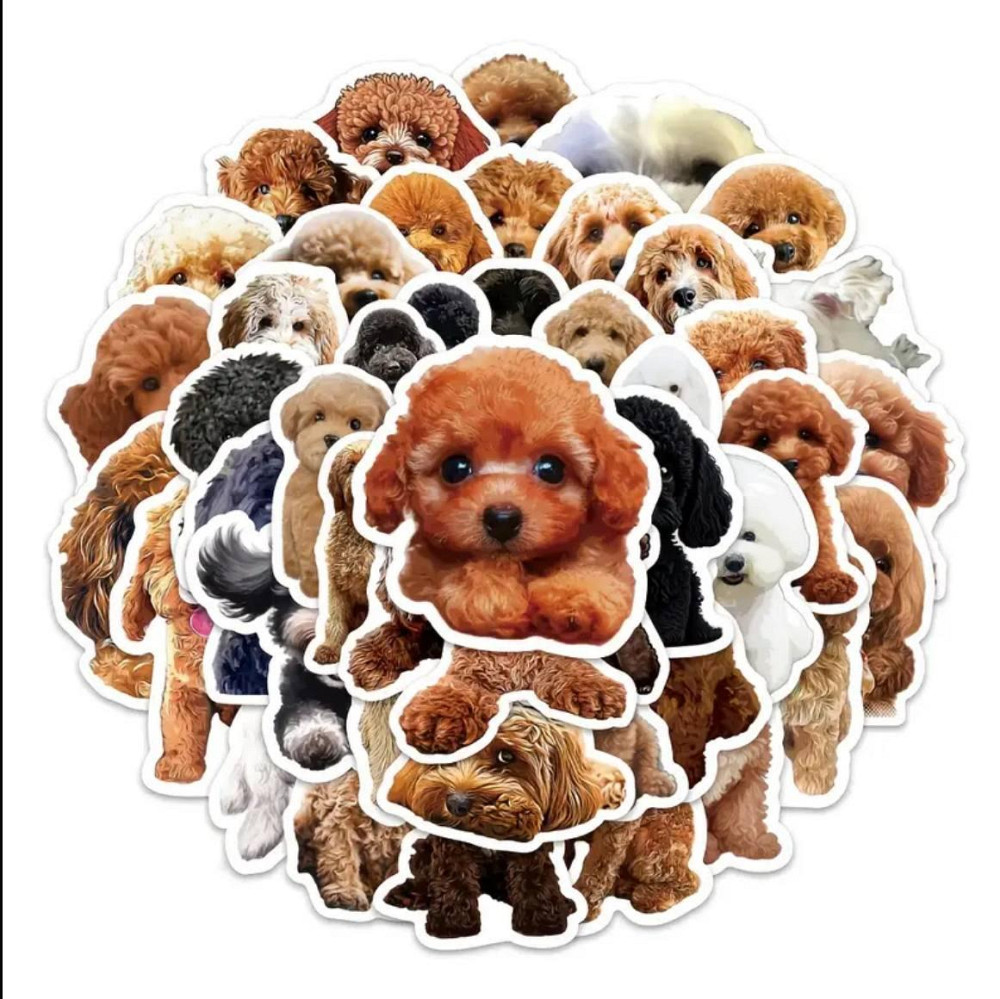Набір стікерів з милими песиками – 50 штук Київ - фото 5