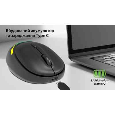 Мышка REAL-EL RM-440W Wireless/Bluetooth Black (EL123200045) Винница