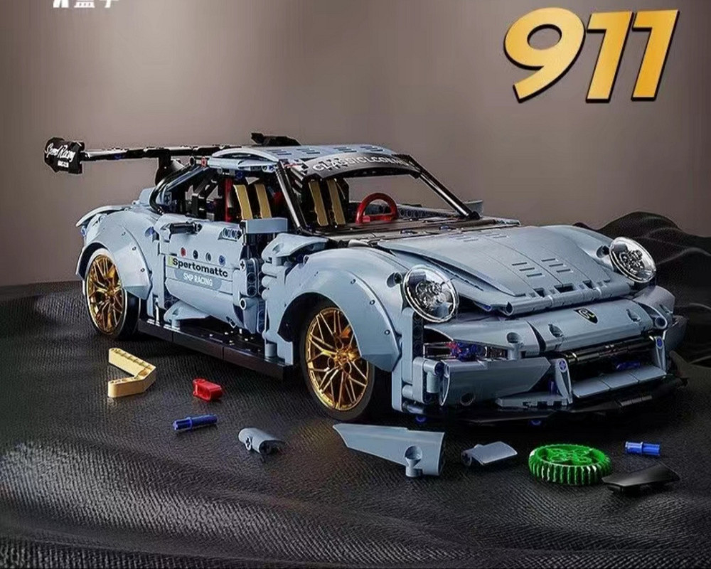 Конструктор машинка  Technic Porsche 911  975 деталей,в маштабі 1:14  975 деталей Порш 911 в коробці Киев - изображение 5