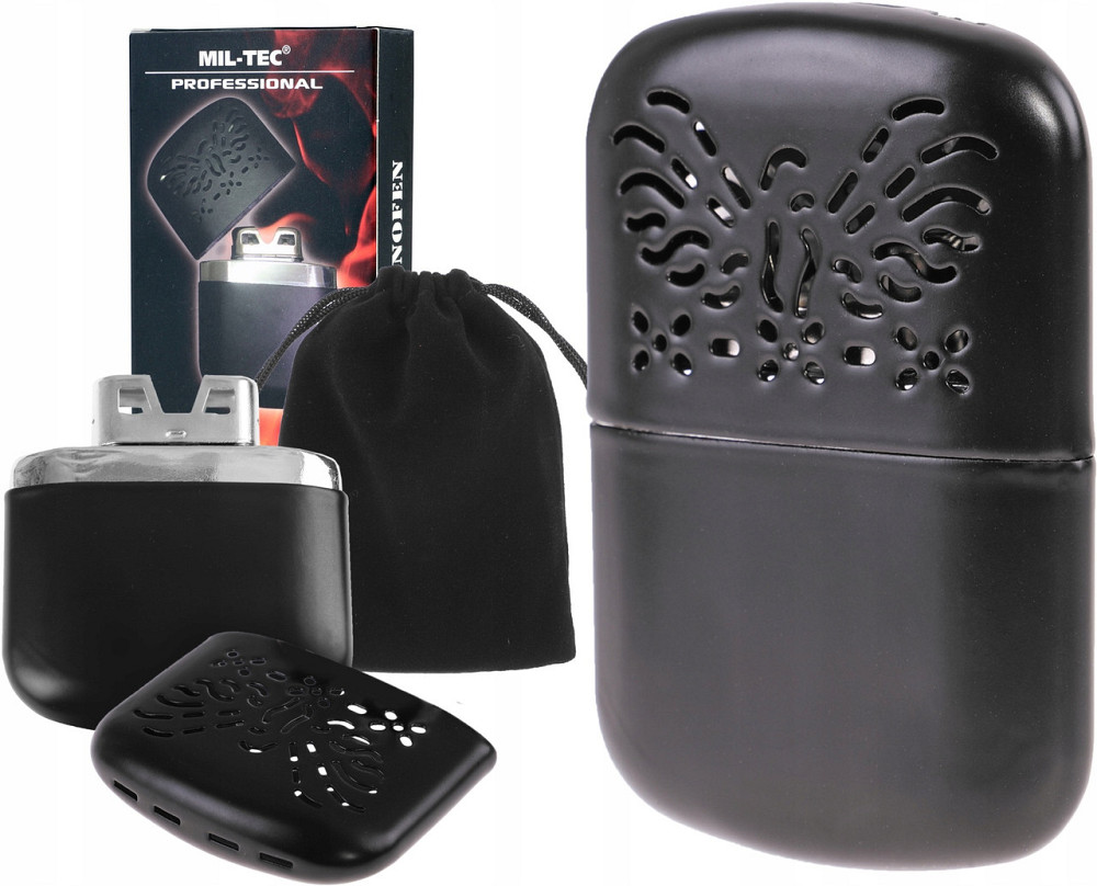 Бензинова Грелка каталітична для рук із чохлом Mil-Tec (15280002) Black Нововолинськ - фото 1