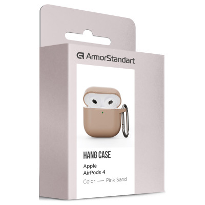 Чохол для навушників Armorstandart Hang Case для Apple AirPods 4 Pink Sand (ARM81291) Вінниця - фото 3