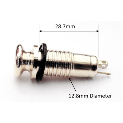 Выходной разъем для гитары Paxphil Endpin Jack (Chrome) (LJ-15/2P CR) Винница - изображение 3