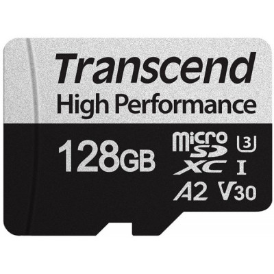 Карта пам&apos;яті Transcend 128GB microSDXC class 10 UHS-I U3 A2 340S (TS128GUSD340S) Вінниця - фото 1