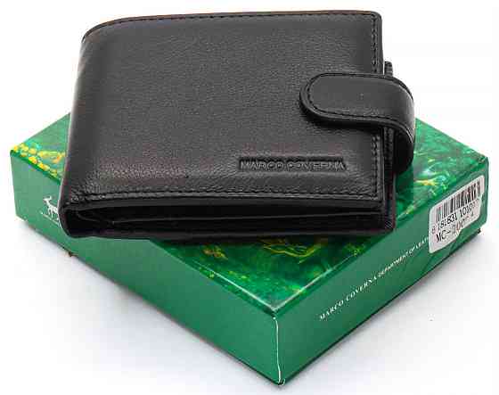 Чорне класичне портмоне з натуральної шкіри Marco Coverna MC-2003-1 Кам'янське