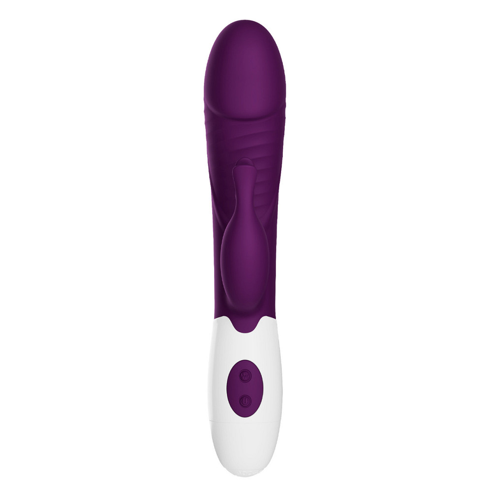 Вібратор-кролик PRETTY LOVE Rasmussen Dual, силікон, фіолетовий, 30 режимів вібрації Sex Aura Київ - фото 4