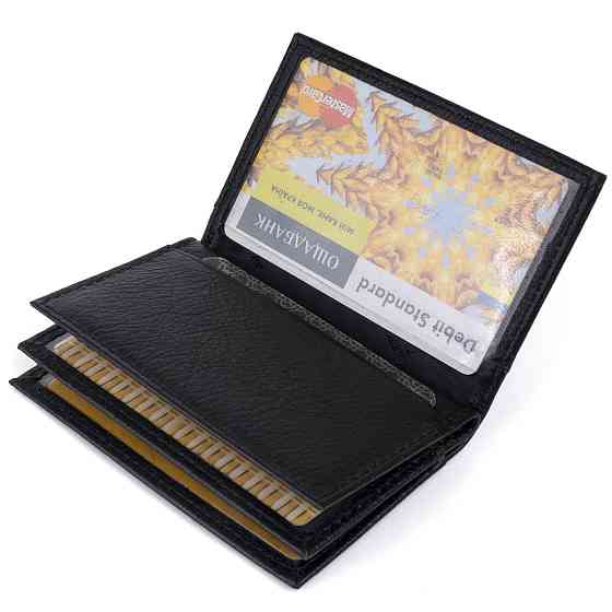 Візитниця-книжка ST Leather 19213 Чорна Київ