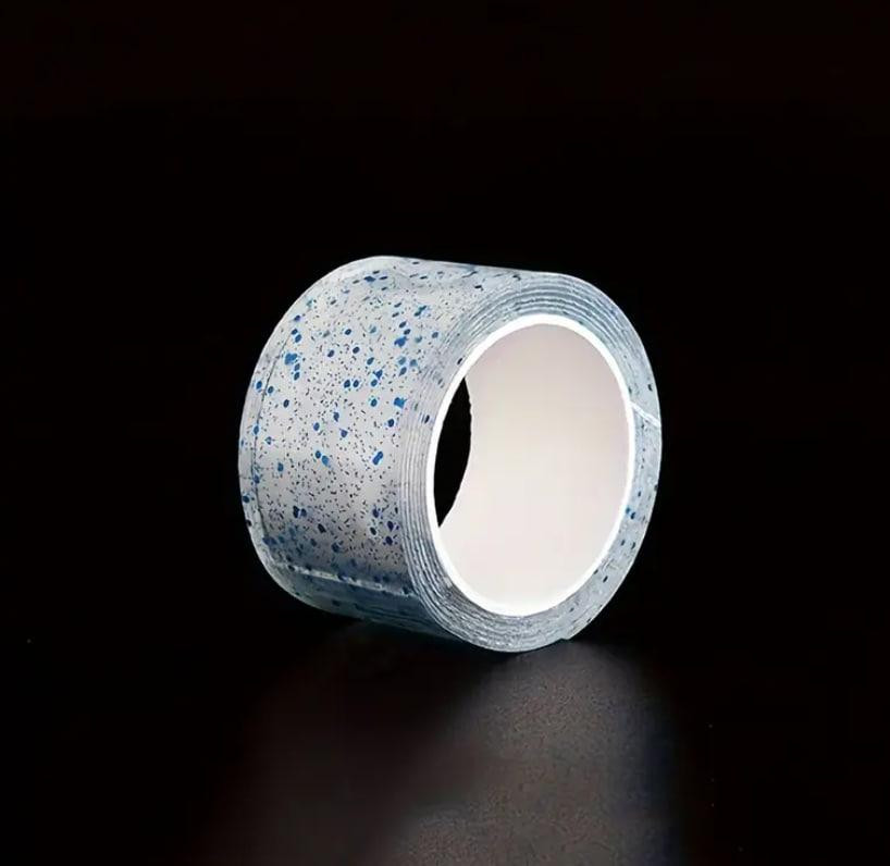 Набір двосторонніх нано стрічок Bubble Kit (4 рулони різнокольорові) з блискітками для видування бул Київ - фото 3