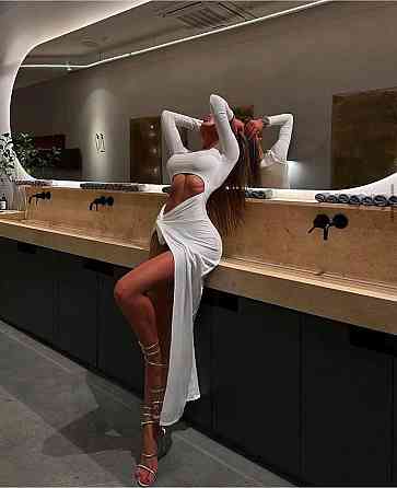 Женское стильное, романтичное, эластичное платье вырезом трикотаж масло Молочный, 46/48 Одесса