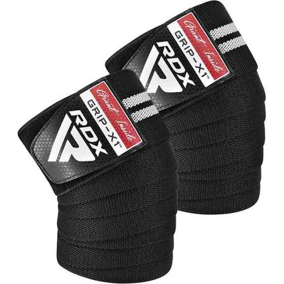 Бинти на коліна RDX GYM KNEE WRAP R11 BLACK/WHITE Каменское