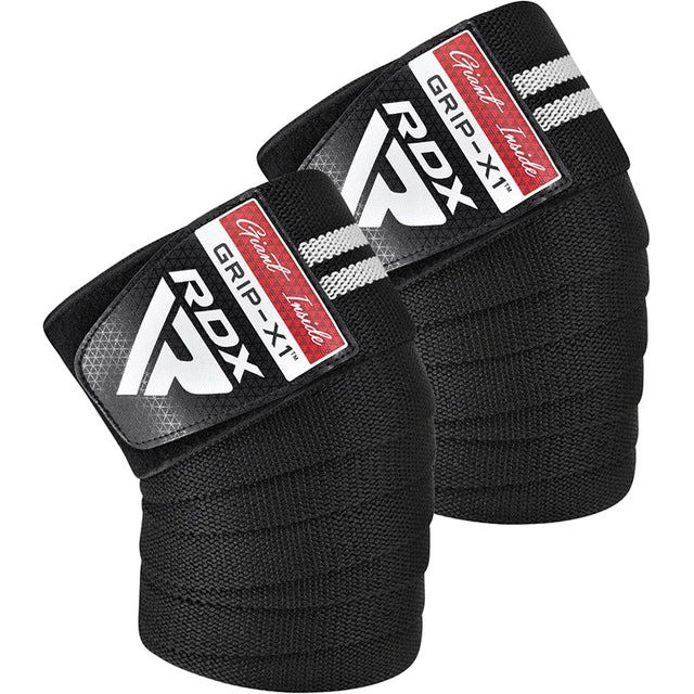 Бинти на коліна RDX GYM KNEE WRAP R11 BLACK/WHITE Кам'янське - фото 1