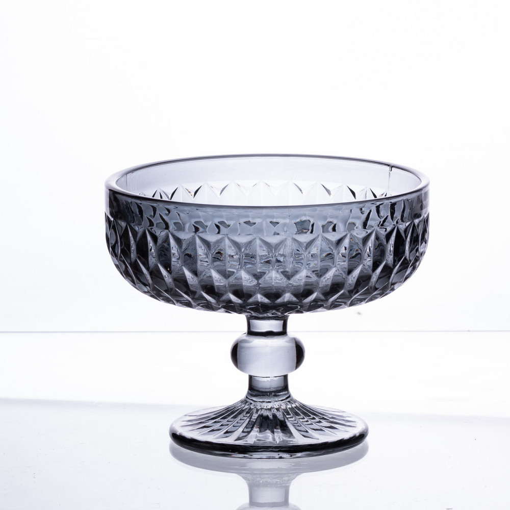 Yiwu Набір креманок на ніжці 6 шт 300 (мл) Сірий HP-19-118 Коломия - фото 3