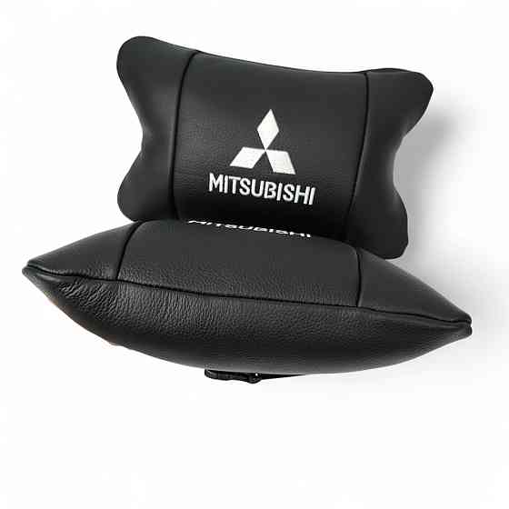 Подушка підголівник для подорожей Mitsubishi, Подушка під голову для поїздок, Подушки на крісло в авто AW-49 Львів