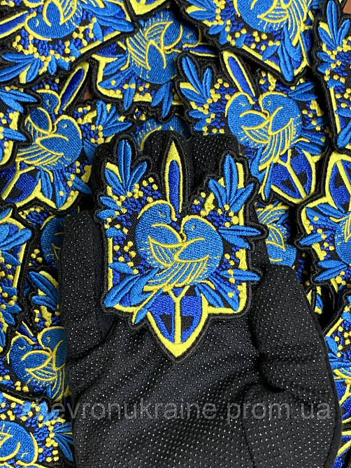 Шеврон Герб Украины (Форма контурная. На липучке) Размер 9x7см Киев - изображение 6